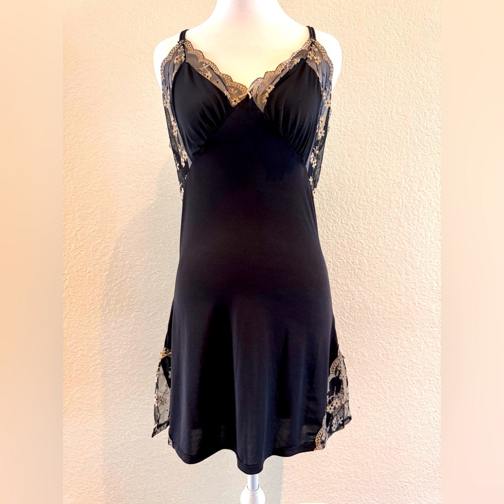 Sophie B. Intimates Lingerie Nightie – Black, Size Large